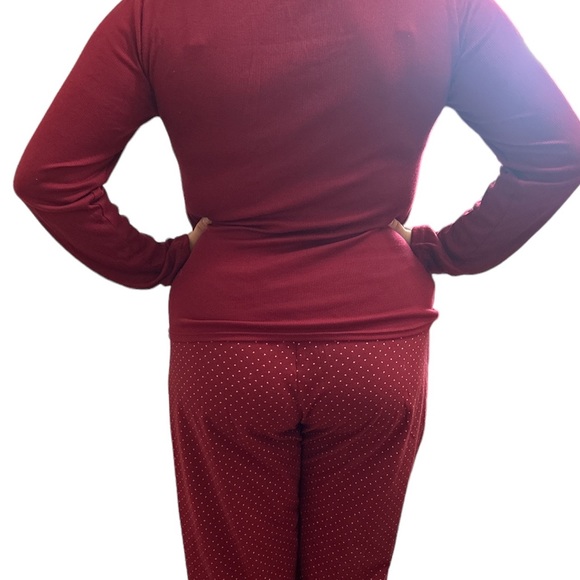 🌈Beautiful Calvin Klein burgundy red pyjama size L - Picture 7 of 13